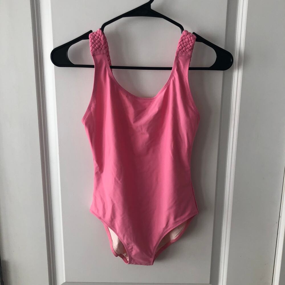 Solid & Striped Women's One Piece S Braided Annemarie Bubblegum Pink NWT's $168